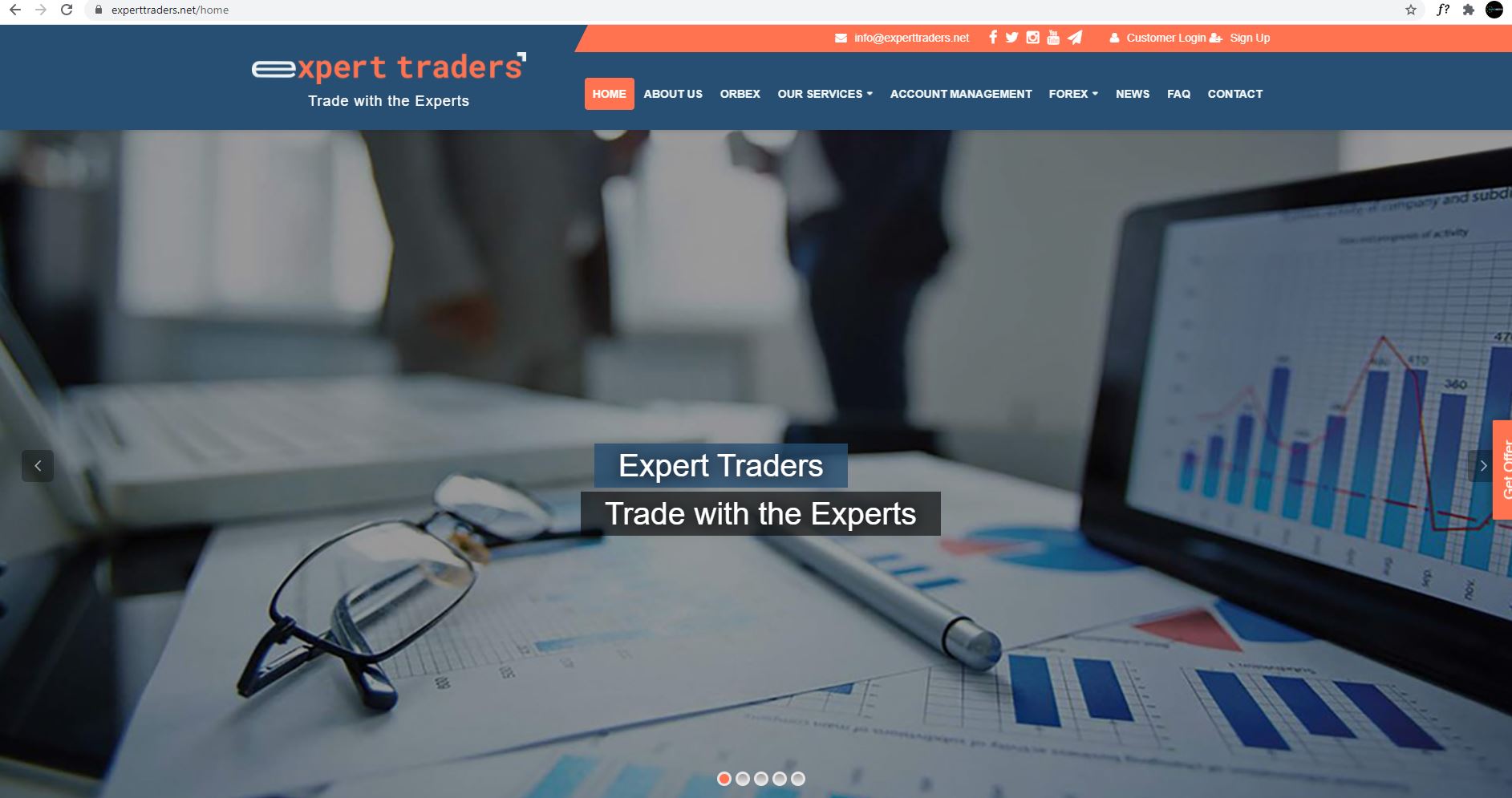 Expert Traders | Web Site Tasarımı
